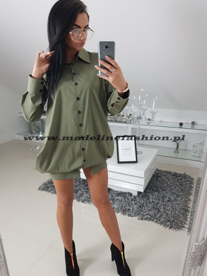 Koszula Miss City Long Khaki