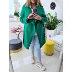 Płaszcz Zielony Plus Size z Flauszu - obrazek 2