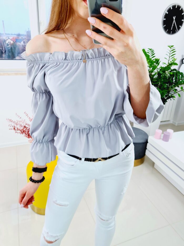 Bluzka Hiszpanka Carolina Szara