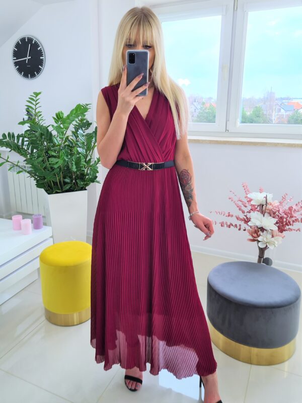 Sukienka Dalmen Maxi Bordowa 20210418 124310