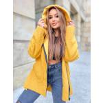 Bluza Kurtka z Bukli Oversize Musztardowa