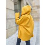Bluza Kurtka z Bukli Oversize Musztardowa - obrazek 4