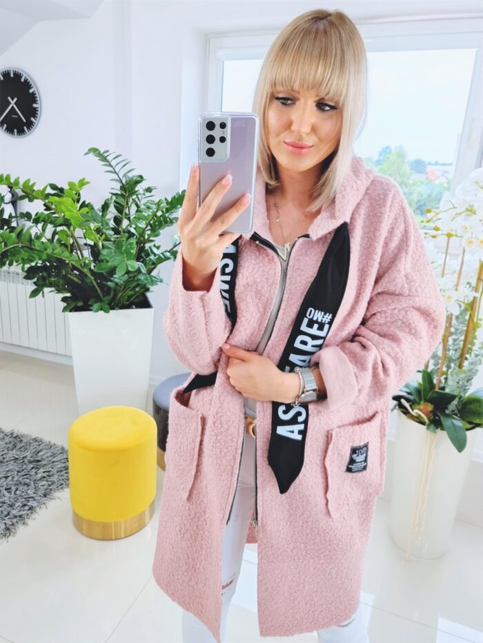 Bluza Długa Asweare Pudrowy Róż - obrazek 2