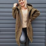 Bluza Supełkowa Maxi z Kapturem Beautiful Khaki - obrazek 5