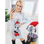 Tunika Świąteczna Myszka Mickey Jasno Szara