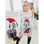 Tunika Świąteczna Myszka Mickey Jasno Szara - obrazek 2
