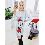 Tunika Świąteczna Myszka Mickey Jasno Szara - obrazek 5