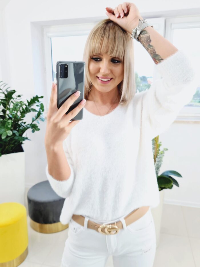 Sweter Alpaka Corfu Biały