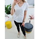 T-shirt Na Krótki Rękaw Bebe Biały