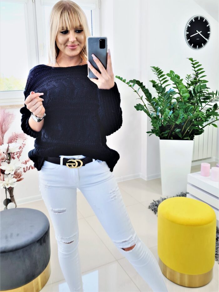 Sweter Krótki Morgan Czarny