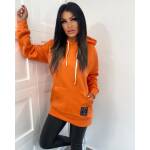 Bluza Z Kapturem Oversize Pomarańcz Femme