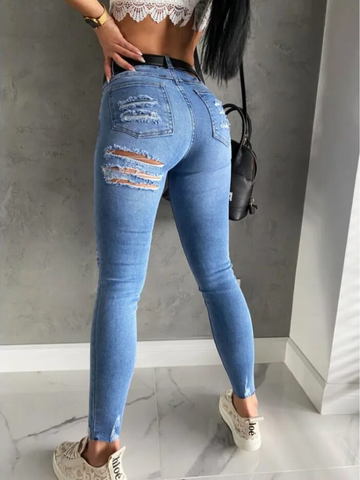 Spodnie Jasny Jeans z Dziurami