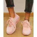 Buty Sportowe Z Siateczką NB525 Pudrowy Róż