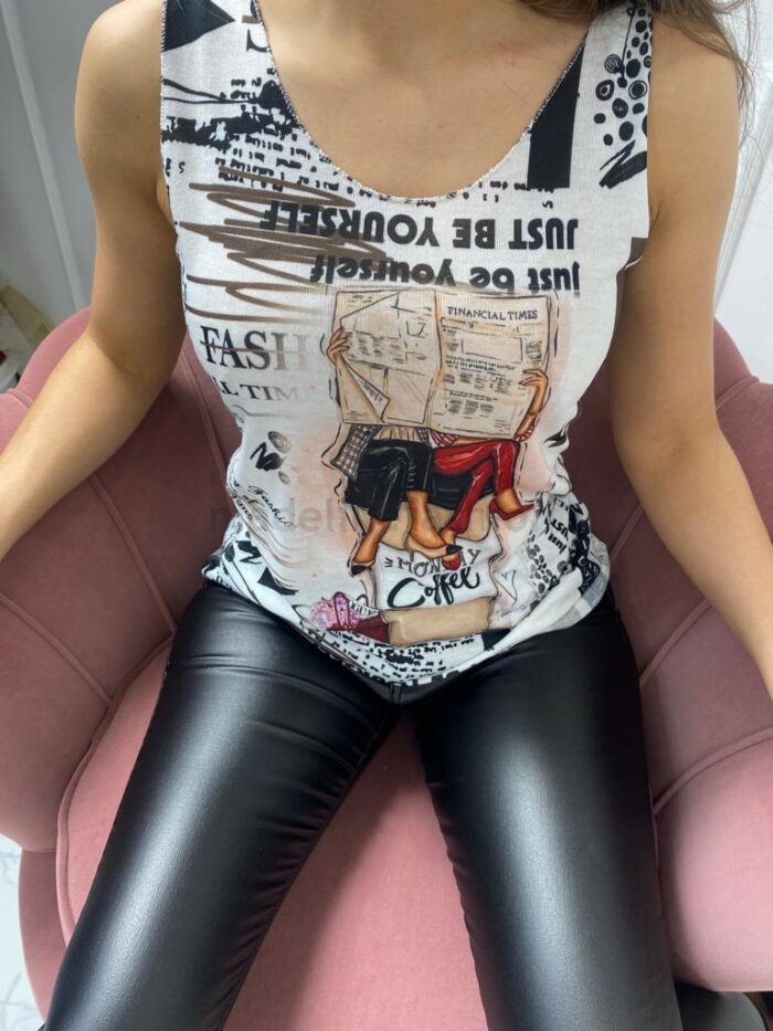 Top Woman Fashion Biały - obrazek 2