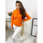 Bluza Z Kapturem Basic Pomarańczowa - obrazek 6