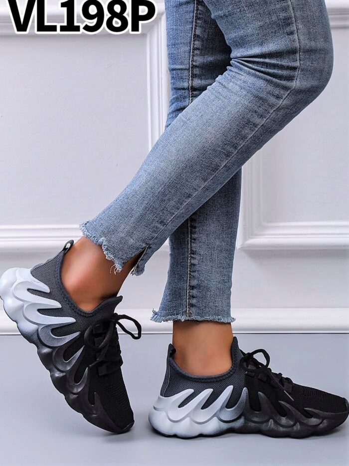 Adidasy Cieniowane Czarne 198 - obrazek 2