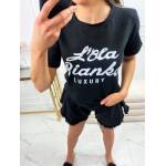 T-shirt Czarny Lola Bianka Luxury - obrazek 2