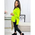 Bluzka Asymetryczna Love Honest Limonka Neon - obrazek 2