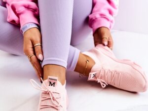 Buty sportowe skarpetkowe FRESTO Różowe NB527P - 37