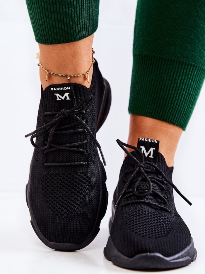 Buty sportowe skarpetkowe FRESTO Czarne NB527P - obrazek 3