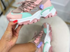 Damskie Sneakersy Pastelowe Różowe<span> - </span>41