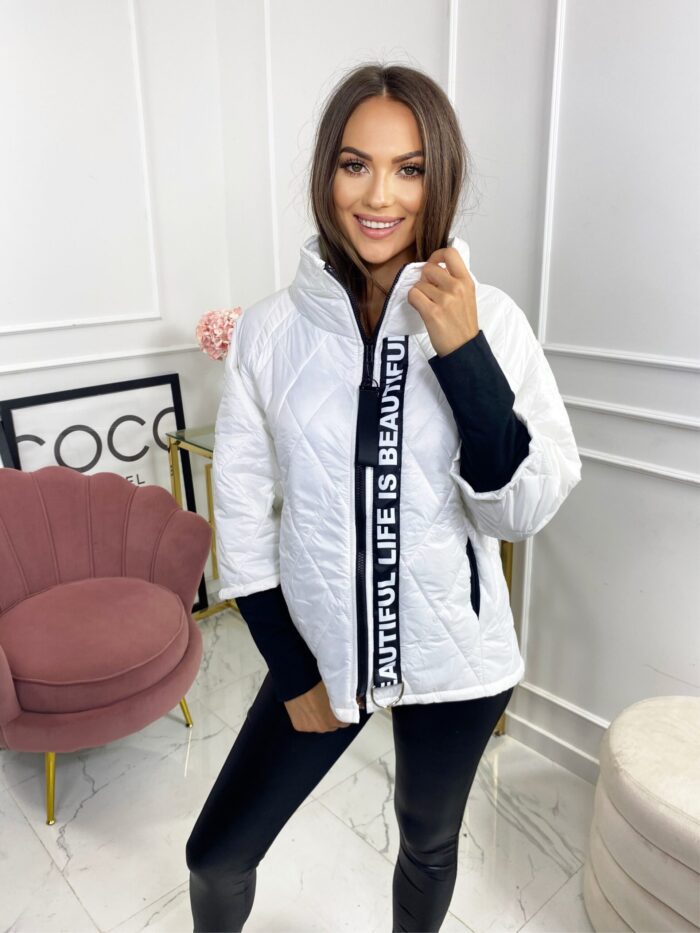 Kurtka Pikowana Beautiful Biała - obrazek 2