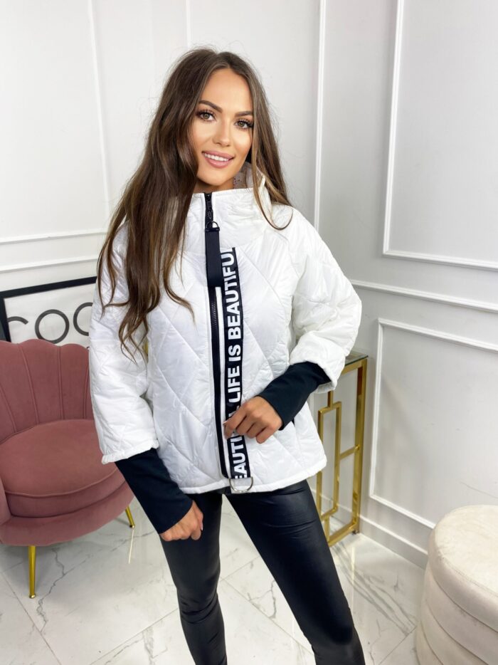 Kurtka Pikowana Beautiful Biała - obrazek 7