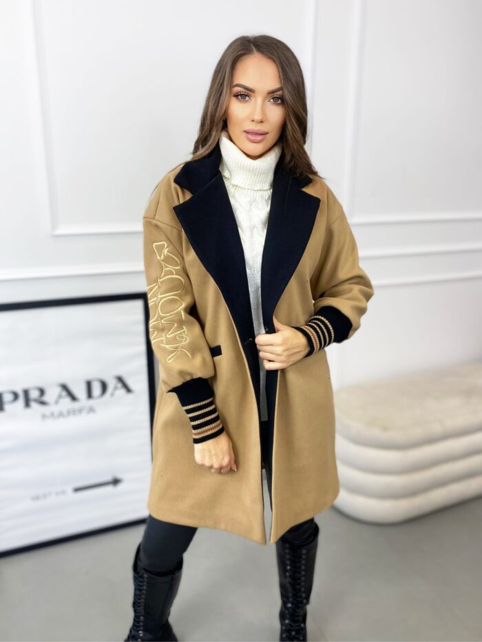 Płaszcz Damski Mon Amour Elegancki Beżowy