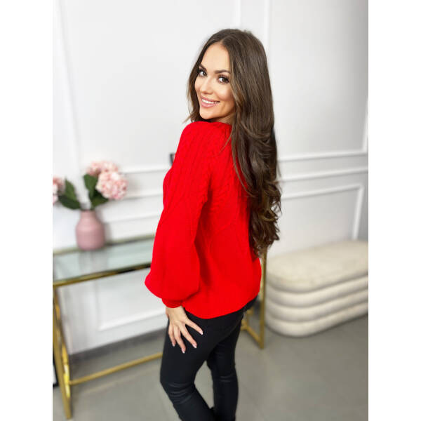 Sweter Krótki Splot Jodełka Betty (22) Sweter Krótki Splot Jodełka Betty (22)