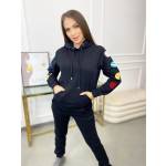 Komplet Spodnie + Bluza Planet Czarny