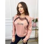 Bluza Icon z Frędzlami Różowa - obrazek 5