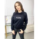 Bluza Icon z Frędzlami Czarna