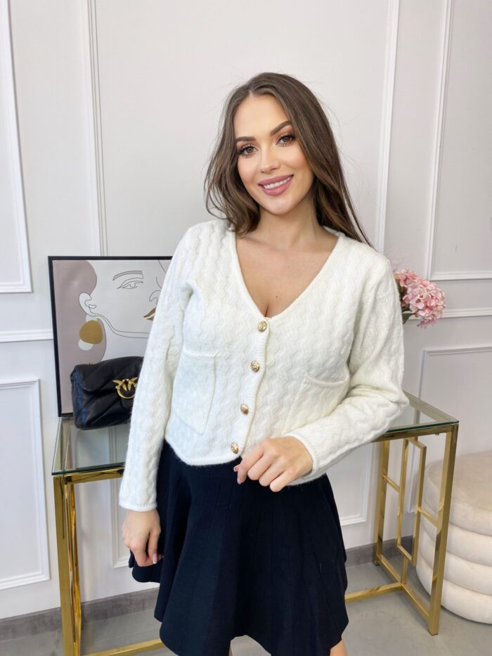 Sweterek Biały Exquiss's Chanel - obrazek 2