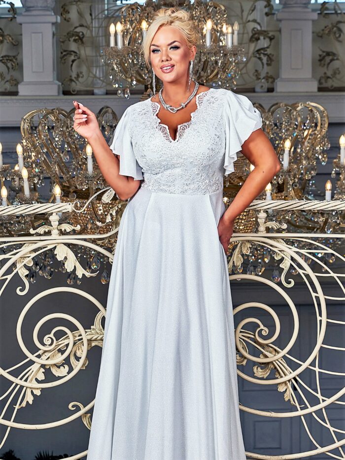 Sukienka Maxi Laura Brocate Biała