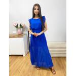 Sukienka Maxi Plisowana z Falbankami Romantico Chabrowa - obrazek 4