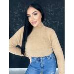 Sweter Półgolf Alpaka Ignes Camel - obrazek 3