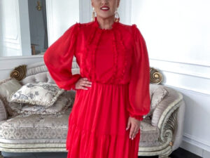 Sukienka Maripossa Krótka Czerwona<span> - </span>48/XXXXL
