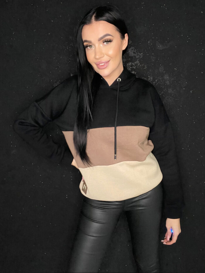 Bluza Z Kapturem Czarna Pinko - obrazek 2