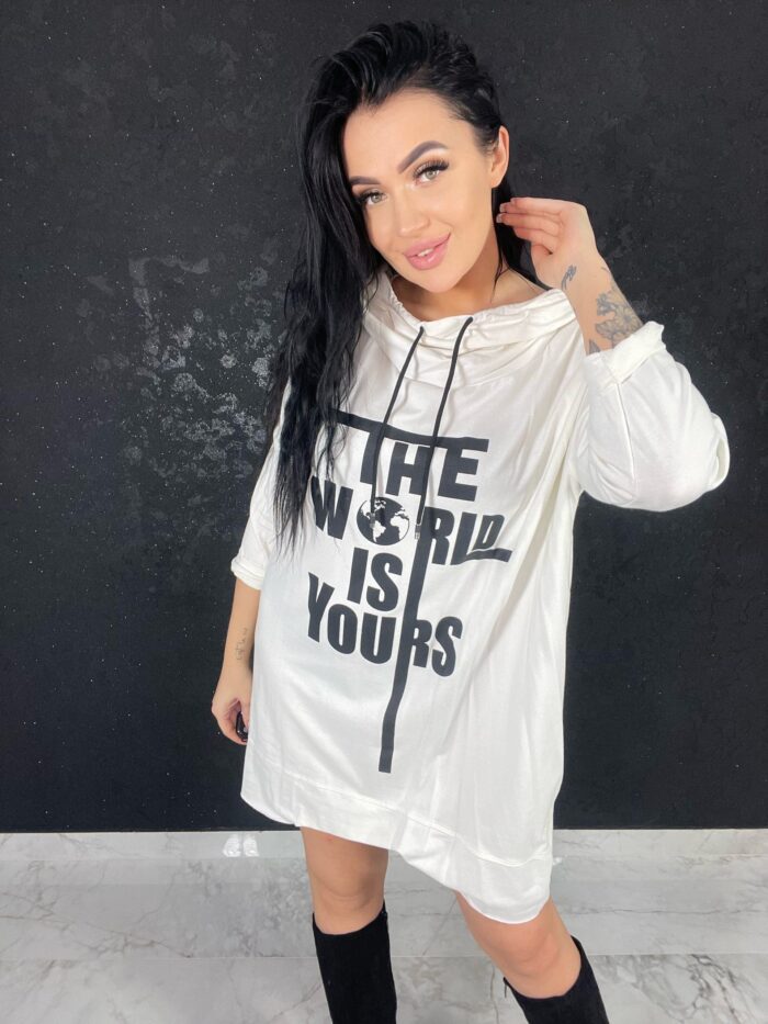 Bluza Biała The World Is Yours