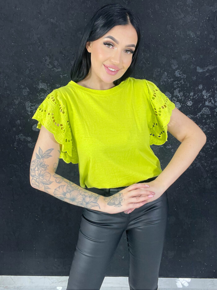 Bluzka Letnia Boho Limonka Luiz