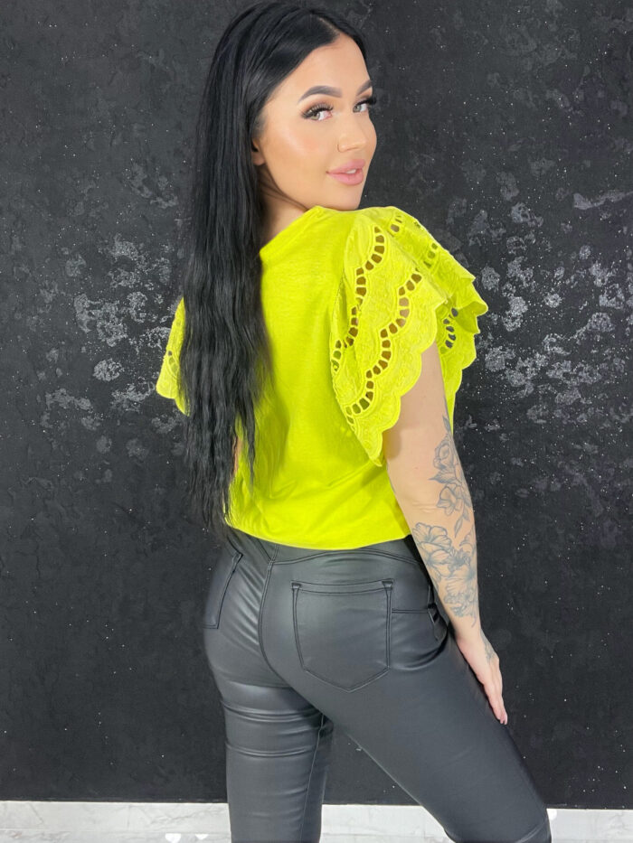 Bluzka Letnia Boho Limonka Luiz - obrazek 3
