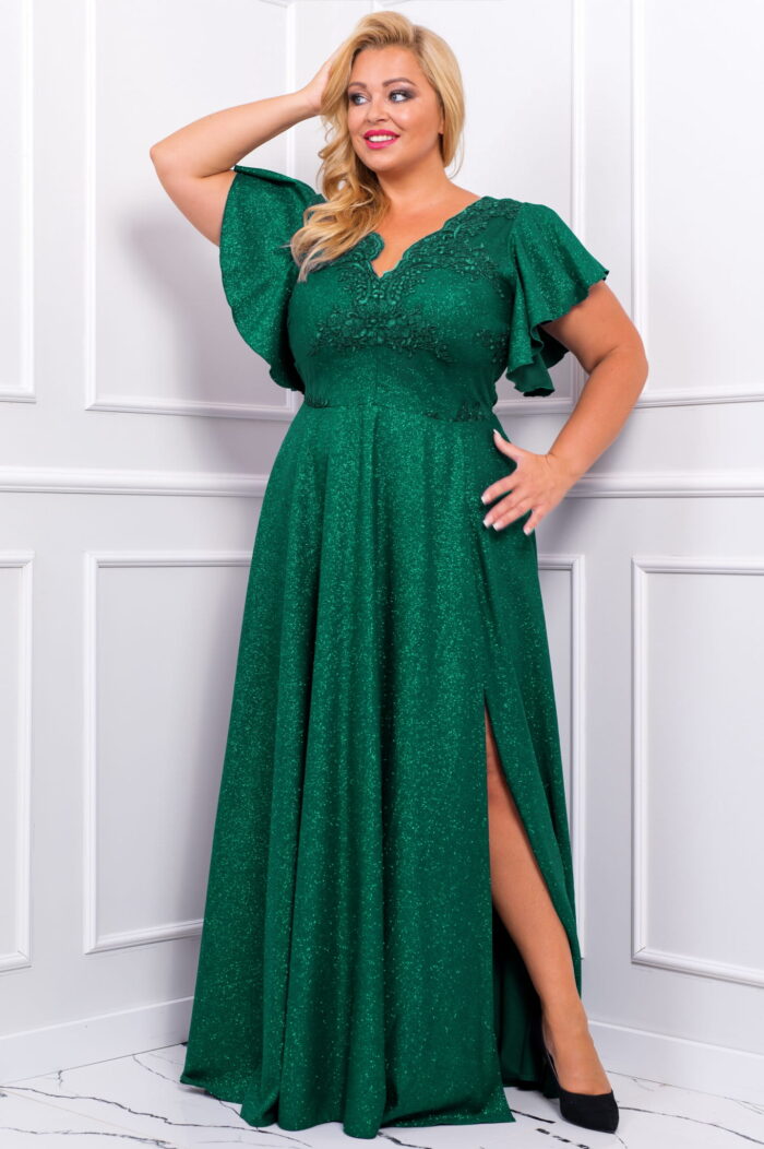 Sukienka Maxi Laura Butelkowa Zieleń