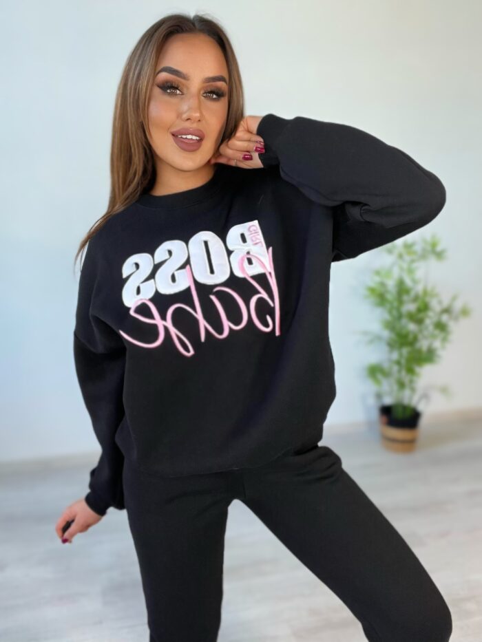 Bluza Dzianinowa Boss Baby Czarna - obrazek 3