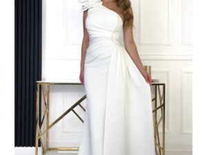 Sukienka Dopasowana Francesca Biała<span> - </span>40/L