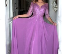 Sukienka Melania Wrzosowa - 38/M