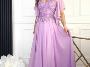 sukienka plus size gipiura szyfon koronka