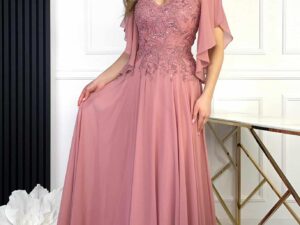 sukienka plus size gipiura szyfon koronka