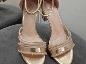 Sandałki Na Słupku Rose Gold Weide<span> - </span>38