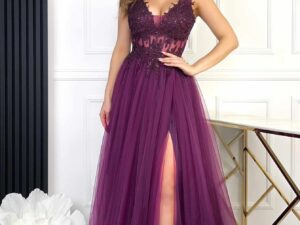 SUKIENKA MAXI TIULOWA GORSETOWA