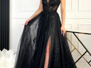 Sukienka Na Ramiączkach Tatjana Czarna<span> - </span>38/M